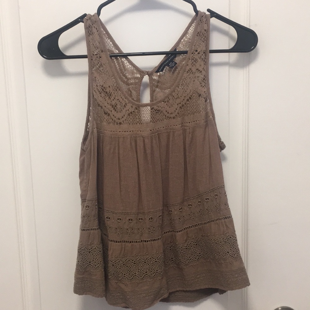 Brown American Eagle Top